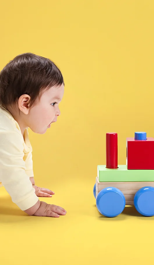 Child playing with toy